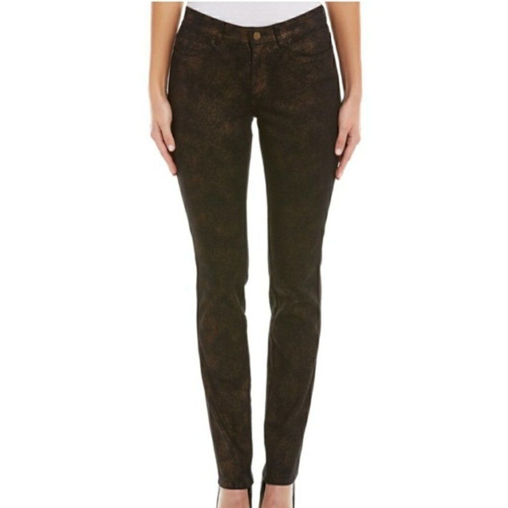 Lafayette 148 New York High Rise  Black Glitter Pants Size 4